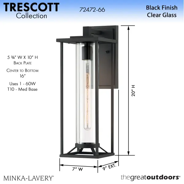 Trescott 1-Light Wall Sconce - Image 2