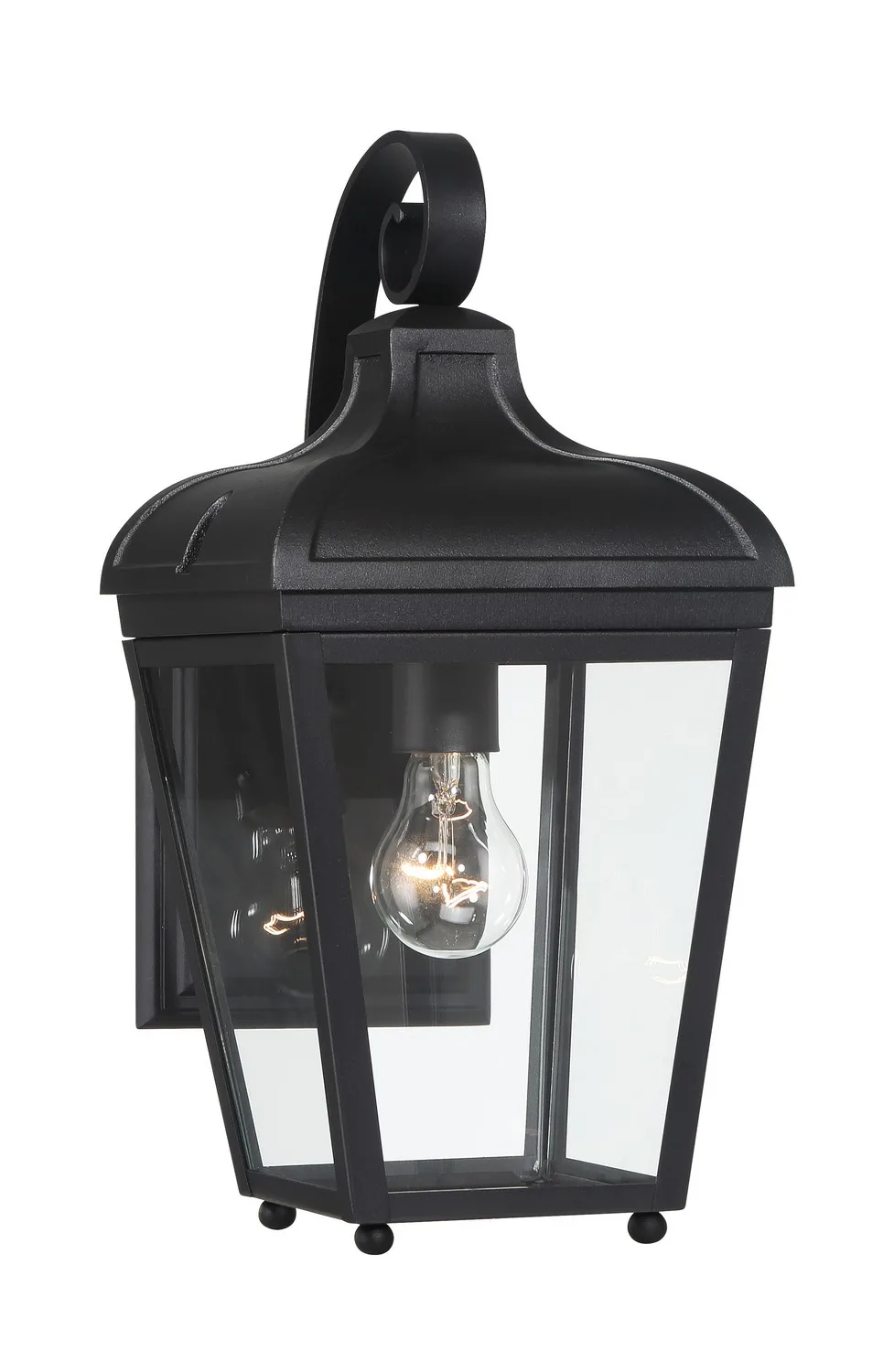 Marquee One Light Outdoor Wall Mount in Sand Coal