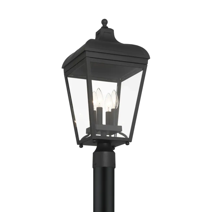 Marquee 4-Light Outdoor Post Mount in Sand Coal Black - Image 4