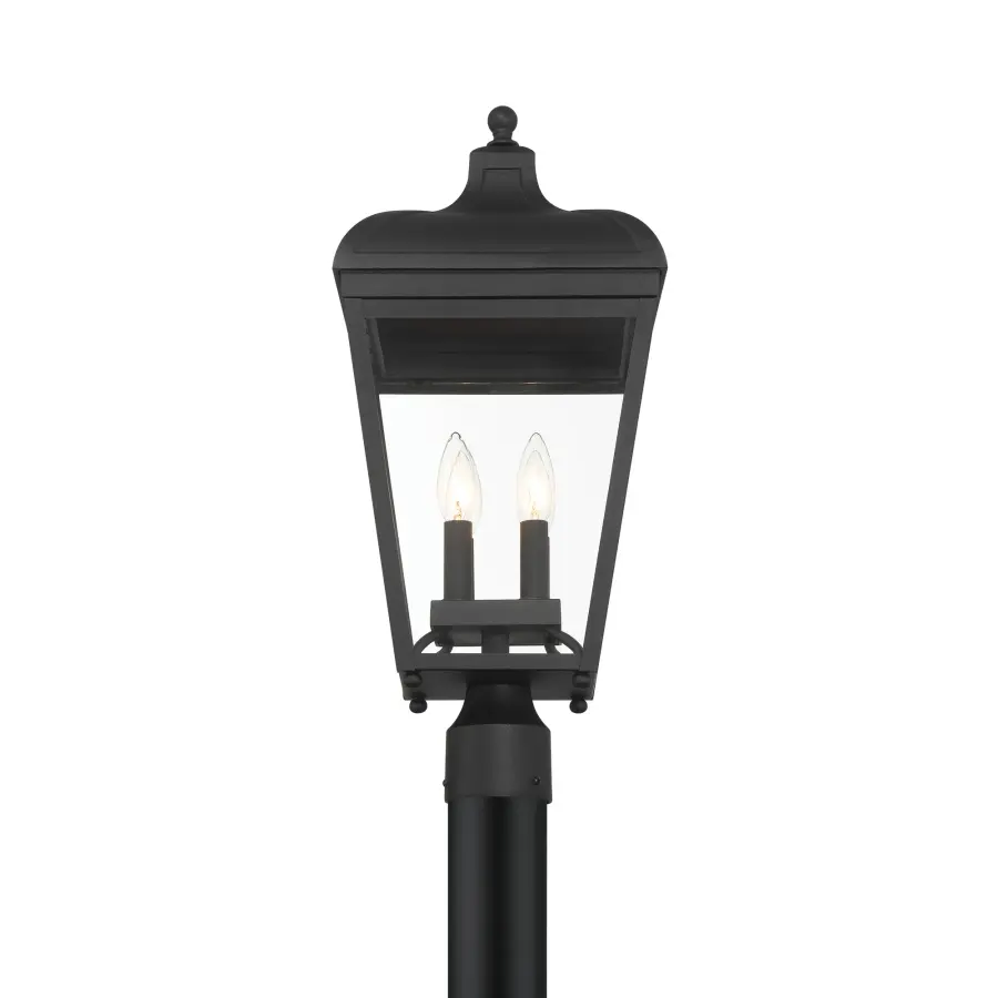 Marquee 4-Light Outdoor Post Mount in Sand Coal Black - Image 5
