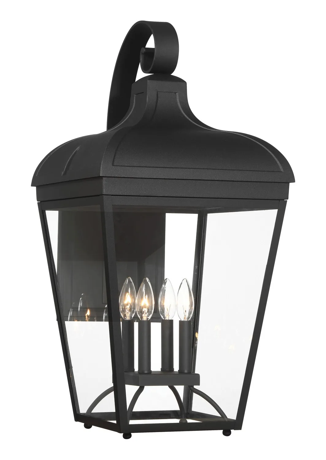 Marquee Four Light Outdoor Wall Mount in Sand Coal