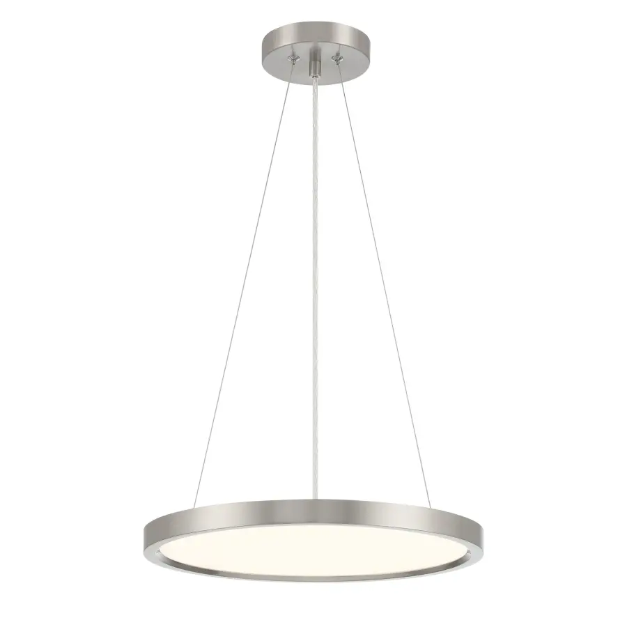 30W LED Brushed Nickel Pendant Light - Image 1