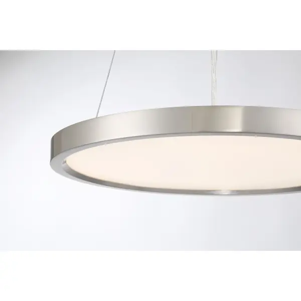 30 Watt LED Pendant Fixture in Metal With a Brushed Nickel Finish - alternate view