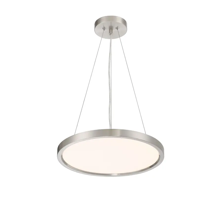 30W LED Brushed Nickel Pendant Light - Image 3