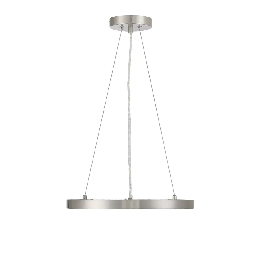 30W LED Brushed Nickel Pendant Light - Image 4