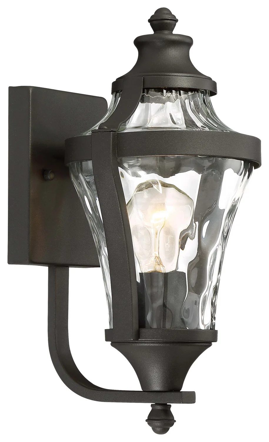 Libre One Light Outdoor Wall Lamp in Black
