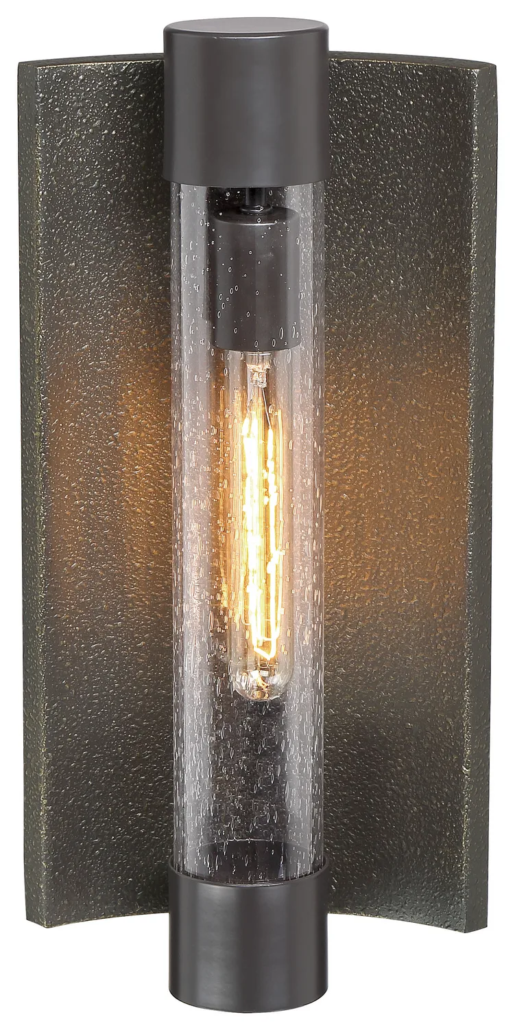 Celtic Shadow Outdoor Wall Mount in Textured Bronze w/Silver Highlights