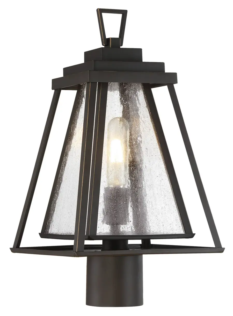Sleepy Hollow 1-Light Post Mount Fixture in Dakota Bronze