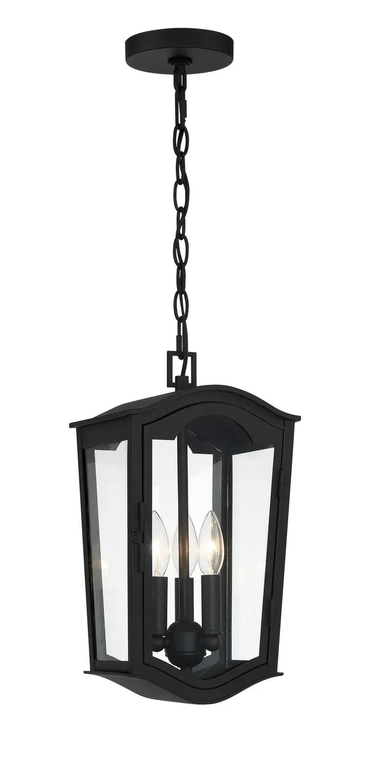 Houghton Hall 3-Light Outdoor Chain Hung Lantern - Image 1