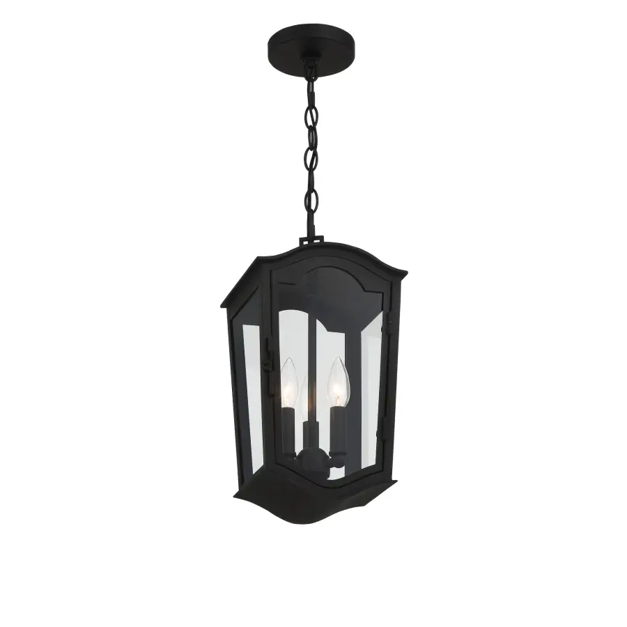 Houghton Hall 3-Light Outdoor Chain Hung Lantern - Image 2