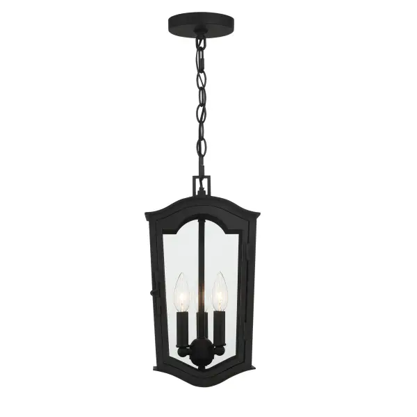 Houghton Hall 3-Light Outdoor Chain Hung Lantern - Image 4