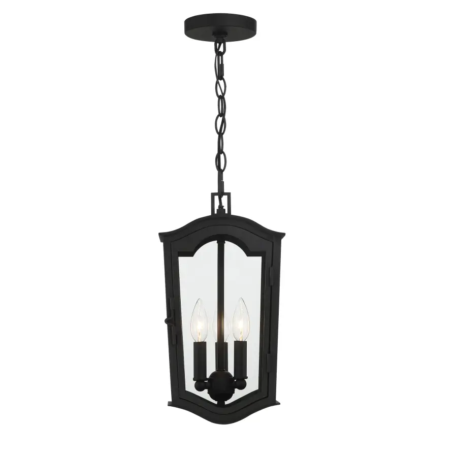 Houghton Hall 3-Light Outdoor Chain Hung Lantern - Image 4