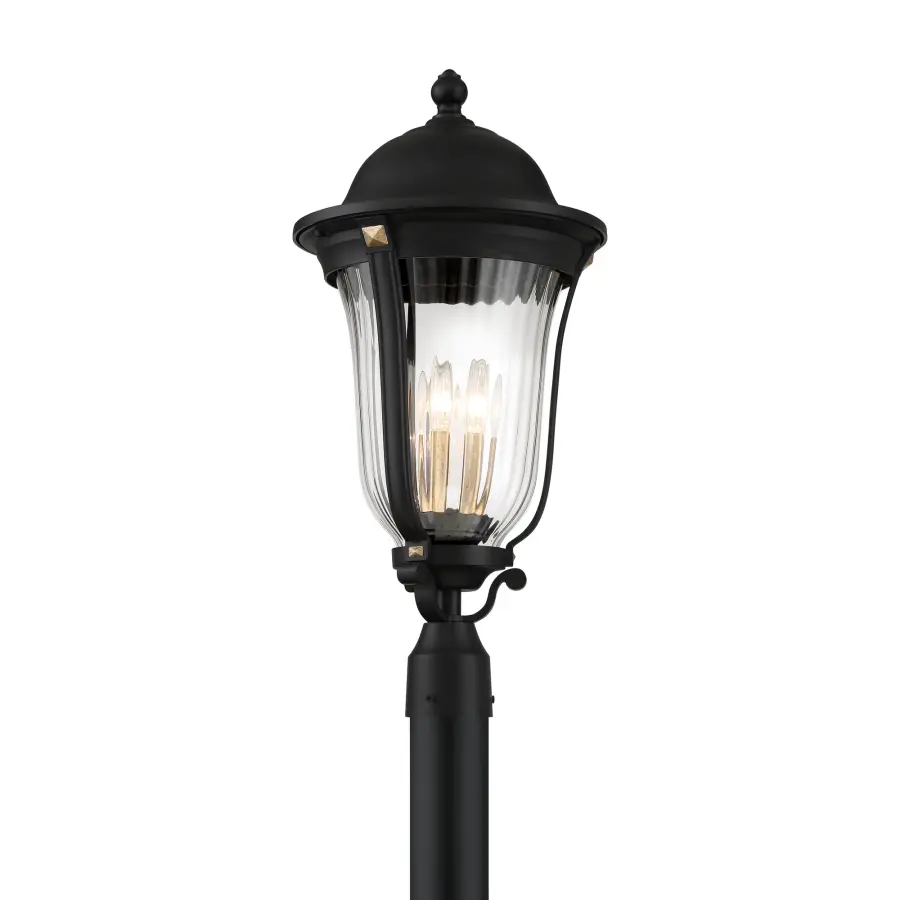 Peale Street 4-Light Outdoor Post Mount Lantern - Image 4
