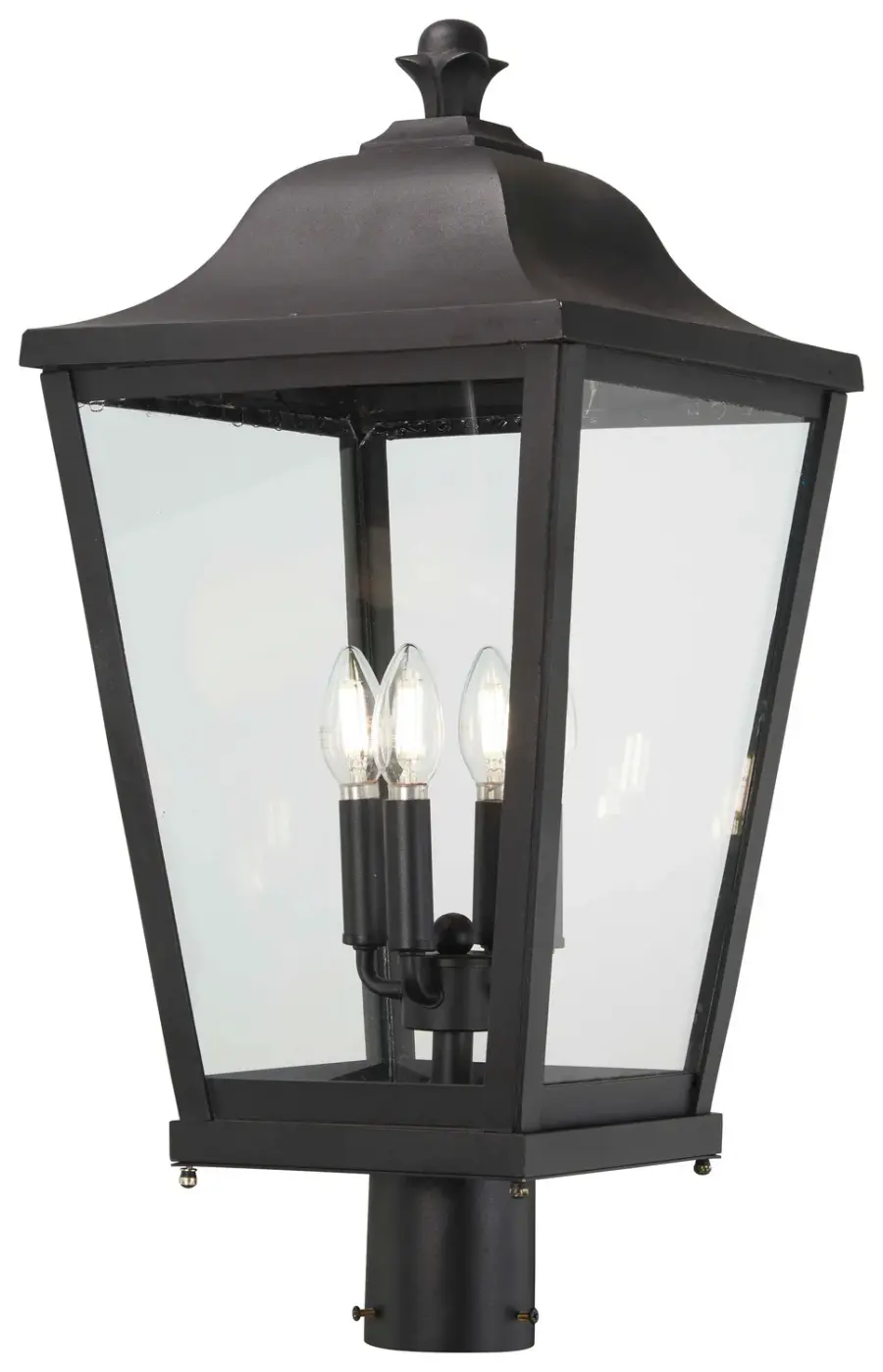 Savannah 4-Light Outdoor Post Mount Lantern - Image 1