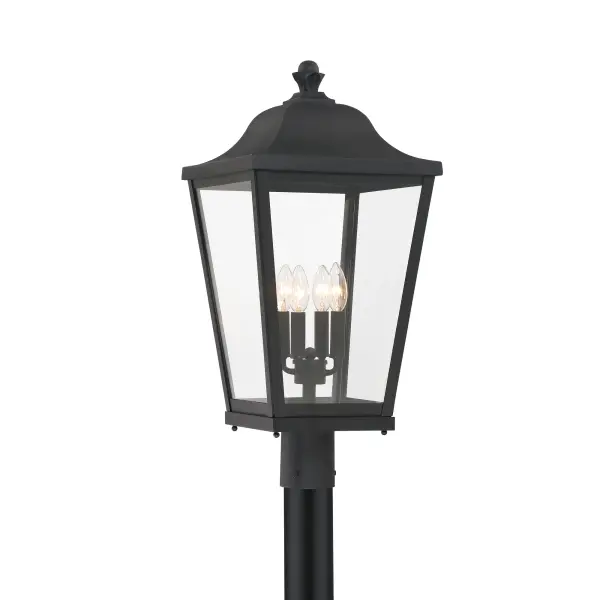 Savannah 4-Light Outdoor Post Mount Lantern - Image 2