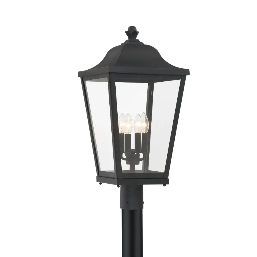 Savannah 4-Light Outdoor Post Mount Lantern - Image 2