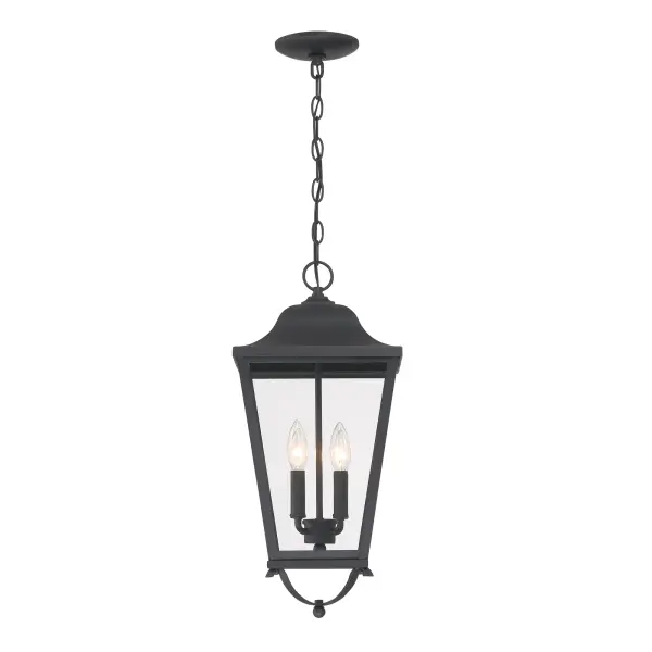 Savannah 4-Light Chain Hung Lantern in Sand Coal Black - Image 5