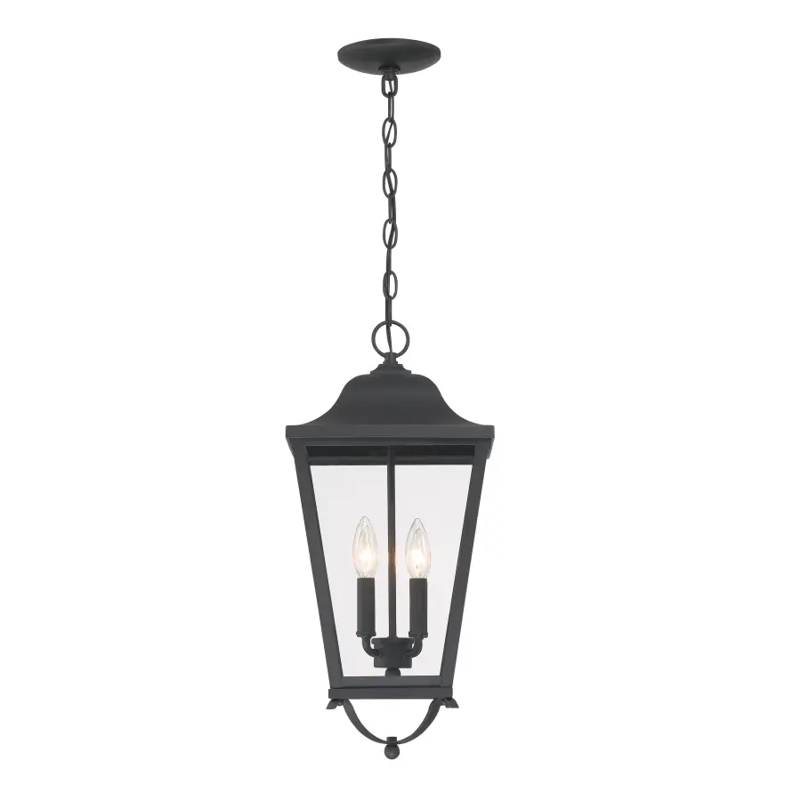 Savannah 4-Light Chain Hung Lantern in Sand Coal Black - Image 5
