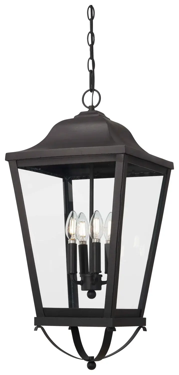 Savannah 4-Light Outdoor Chain Hung Lantern - Image 1