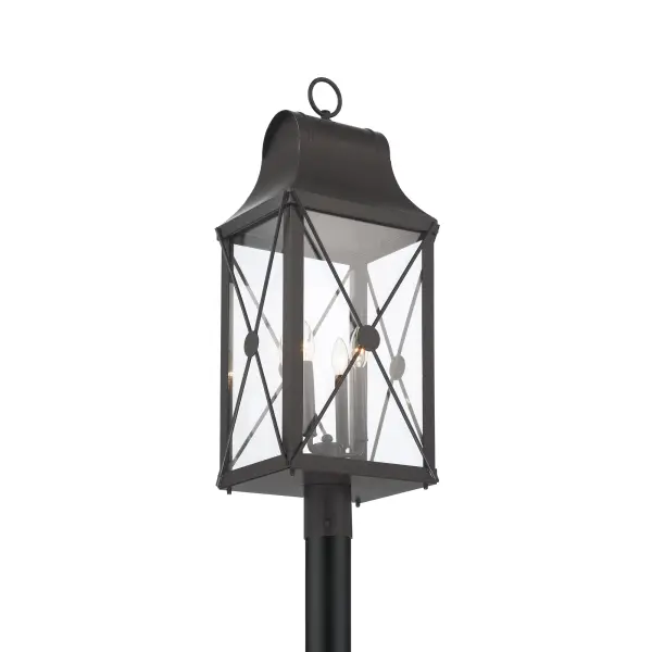 De Luz 4-Light Outdoor Post Mount Lantern - Image 3