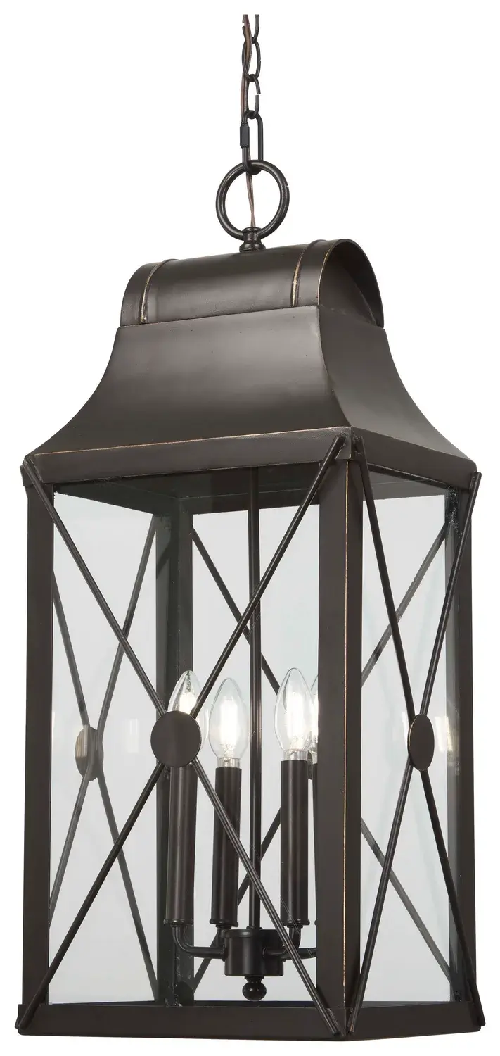 De Luz 4-Light Outdoor Chain Hung Lantern - Image 1