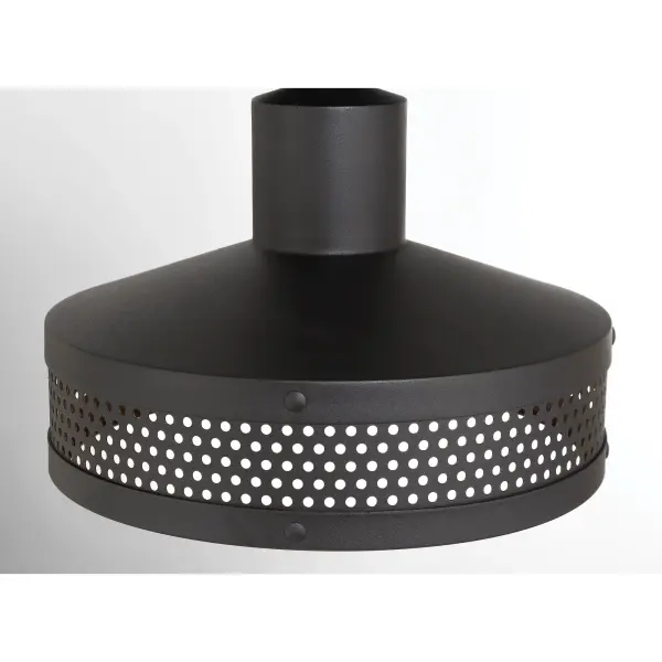 1 Light Outdoor Flush Mount in Sand Coal Finish - alternate view