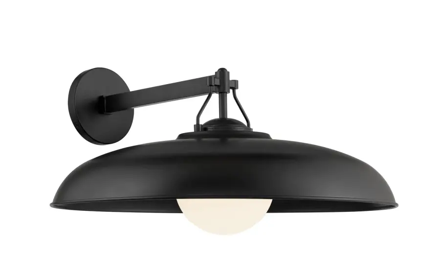 Cameo Shores 11" Wall Sconce in Coal Black - Image 1
