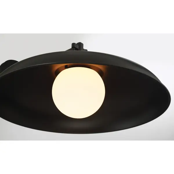 11" 1 Light Wall Mount in Coal Finish and Etched Opal Glass - alternate view