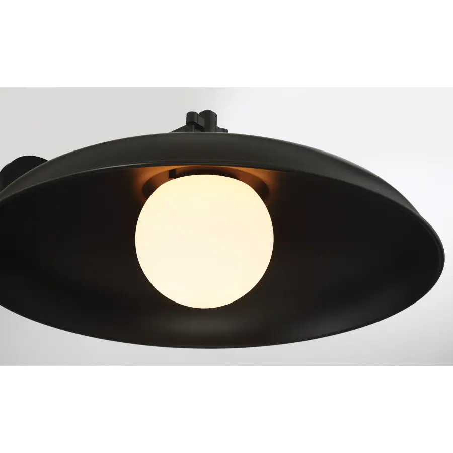 Cameo Shores 11" Wall Sconce in Coal Black - Image 2