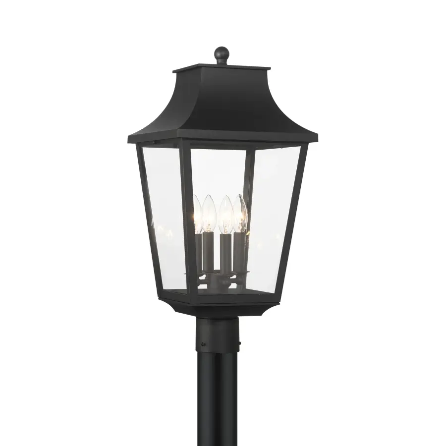 Altimeter 4-Light Outdoor Post Mount in Sand Coal Black - Image 1