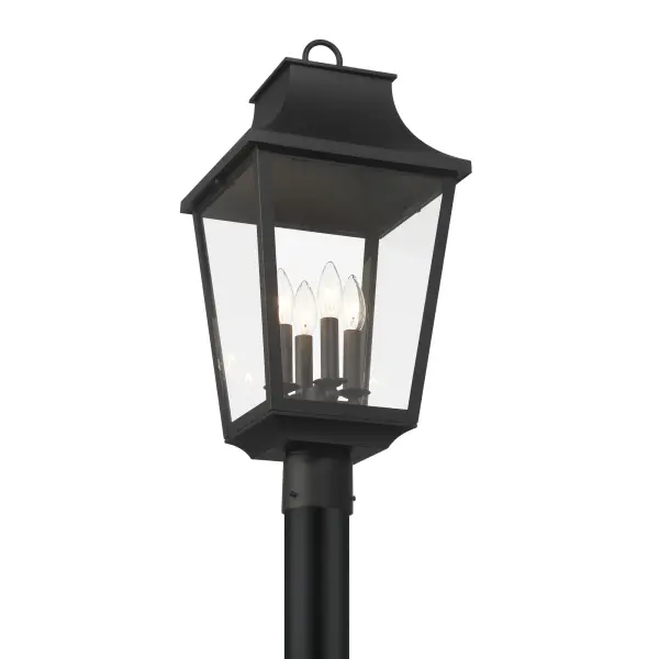 Altimeter 4-Light Outdoor Post Mount in Sand Coal Black - Image 4