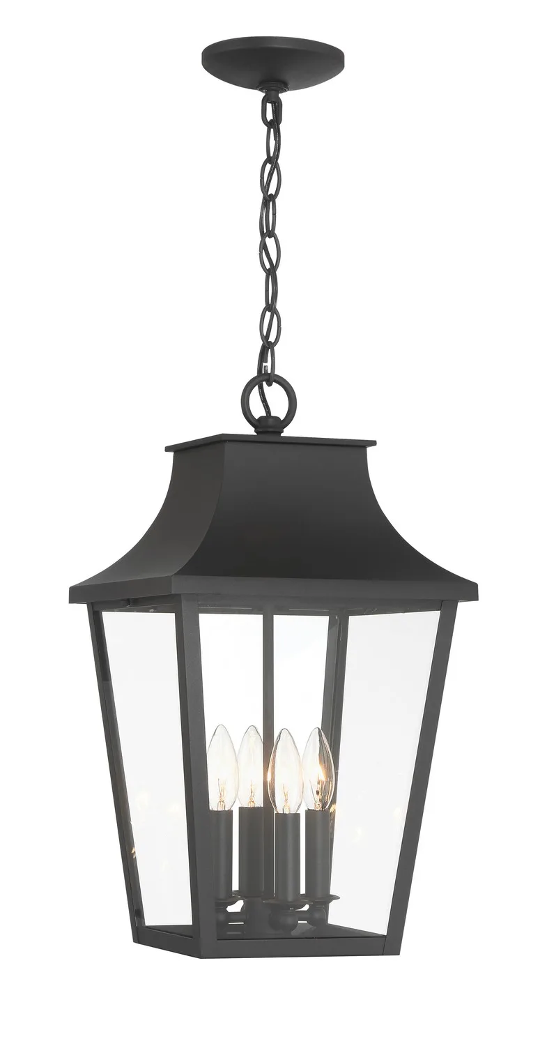 Altimeter Four Light Outdoor Pendant in Sand Coal