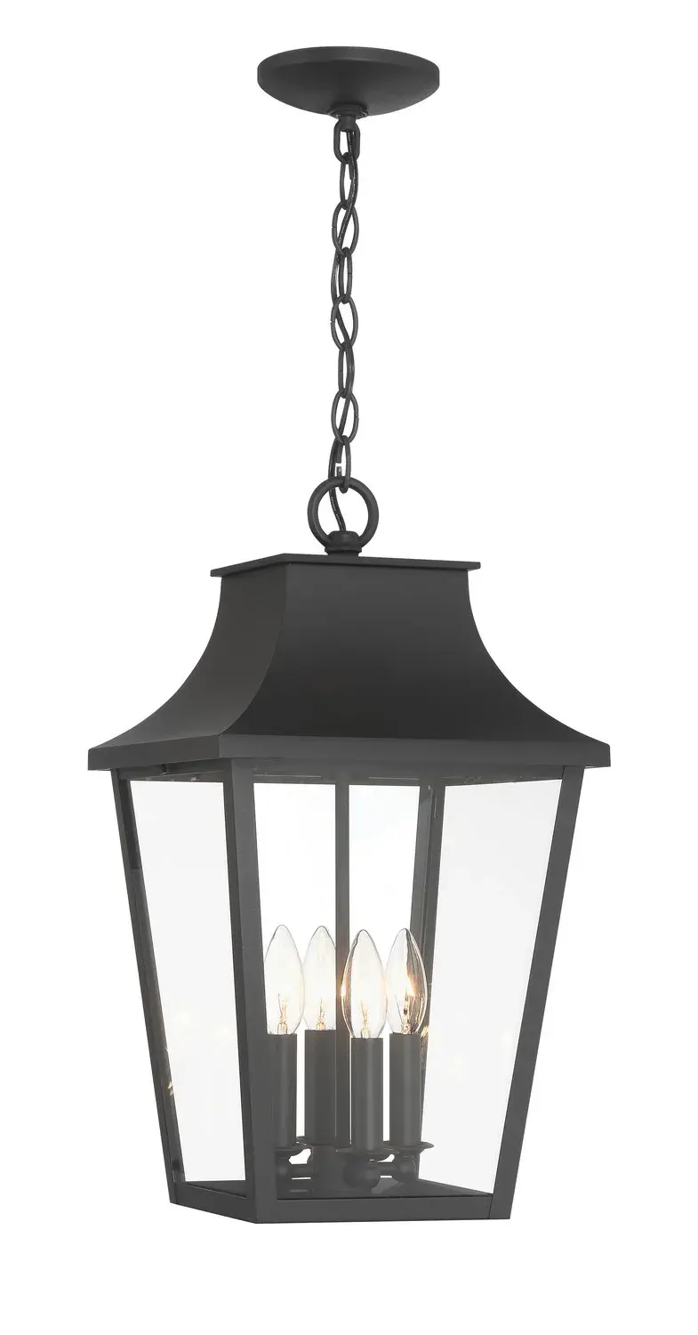 Altimeter 4-Light Outdoor Pendant in Sand Coal Black - Image 1