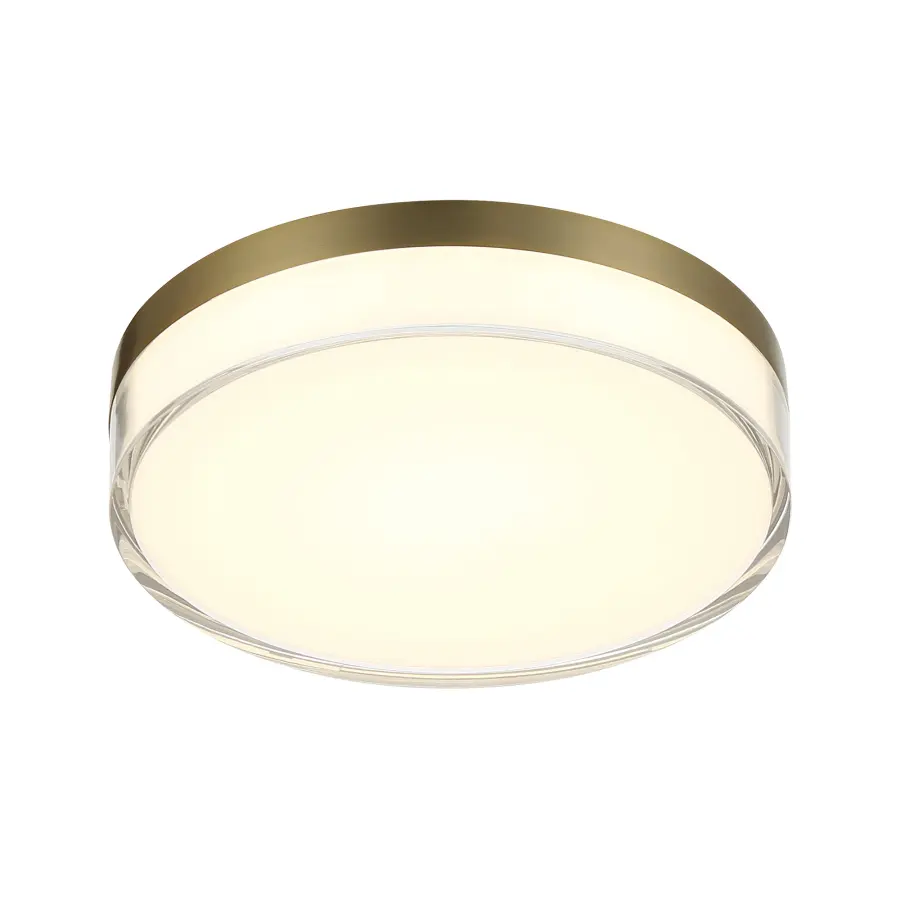 7" LED Flush Mount in Ashen Brass - Image 1