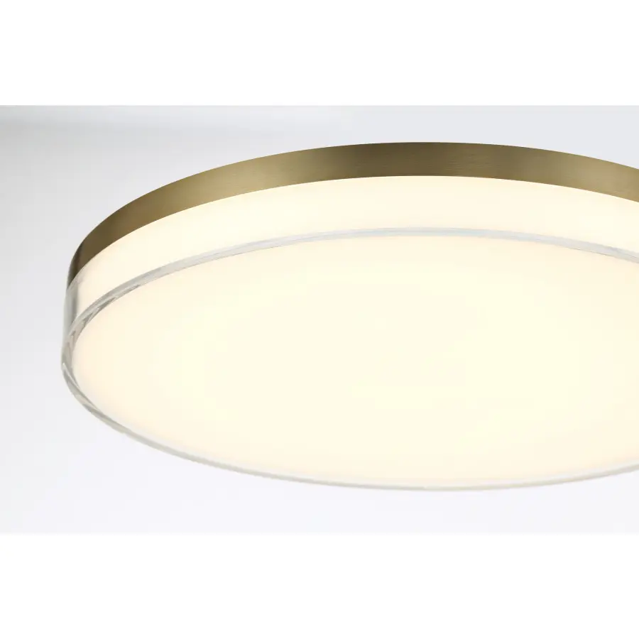 13" LED Flush Mount in Ashen Brass - Image 2