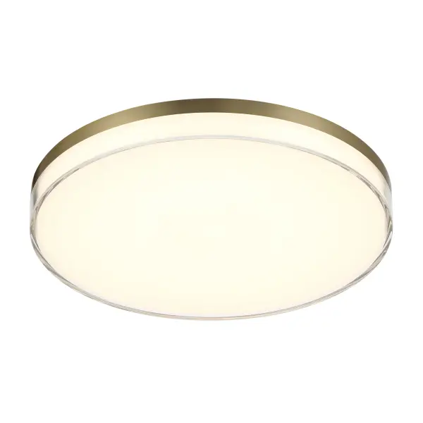 13" LED Flush Mount in Ashen Brass - Image 3