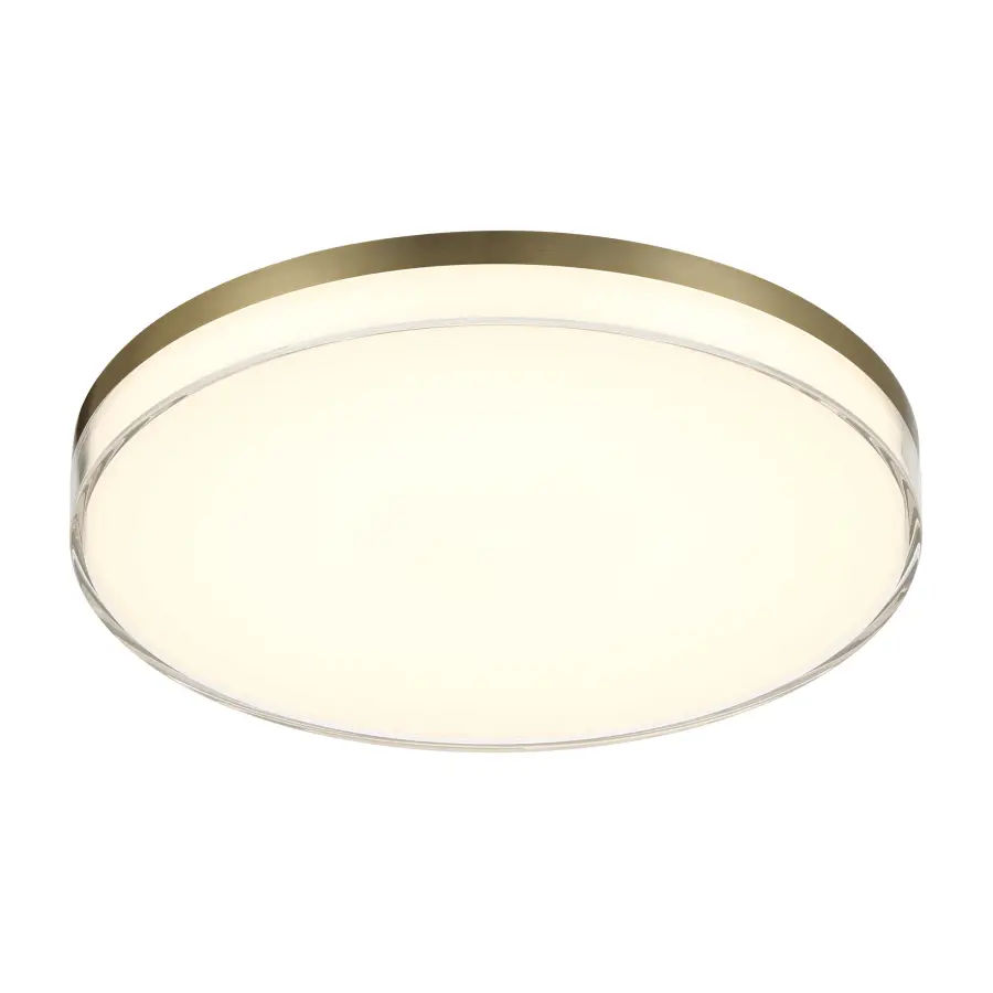 13" LED Flush Mount in Ashen Brass - Image 3