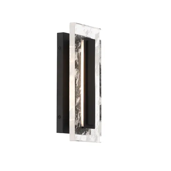 The Temecula LED wall sconce combines traditional styling with modern LED efficiency. Featuring rock crystal accents and a durable Sand Coal Black finish, it delivers 930 lumens with excellent color rendering for outdoor spaces.