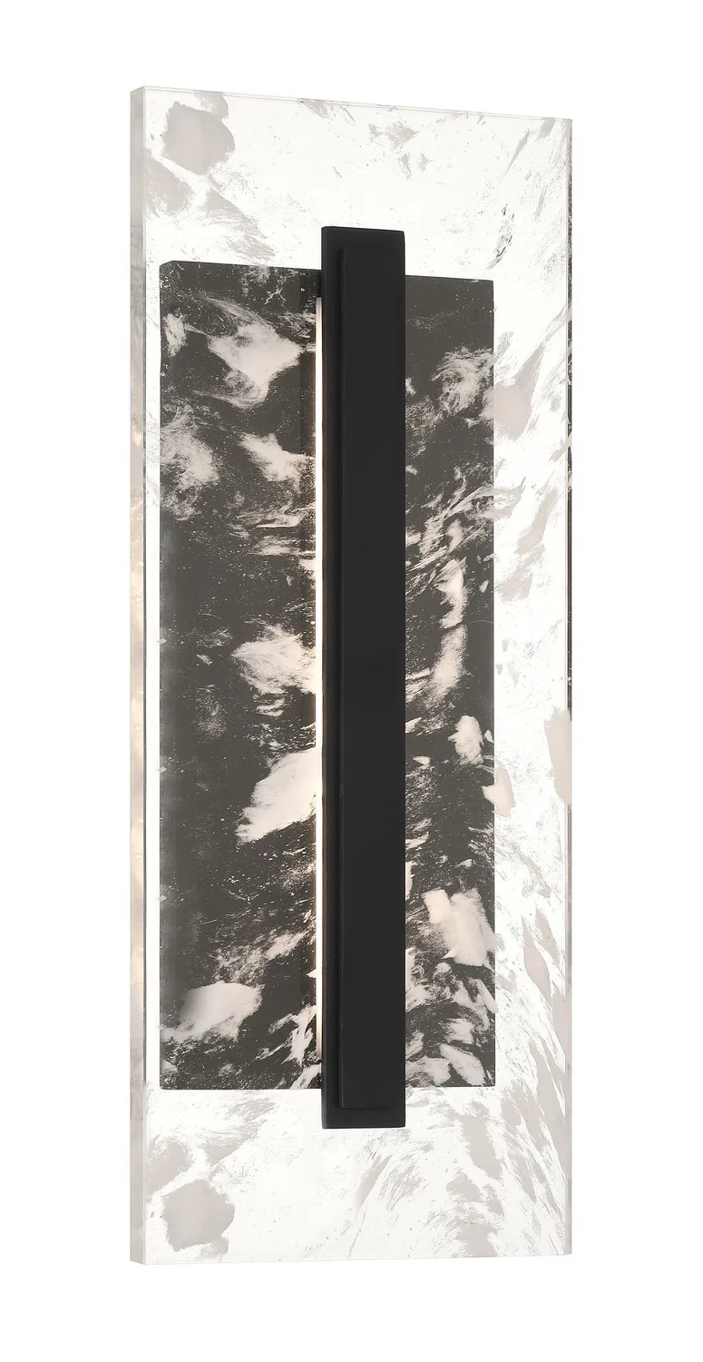 Temecula LED Outdoor Wall Mount in Sand Coal Black