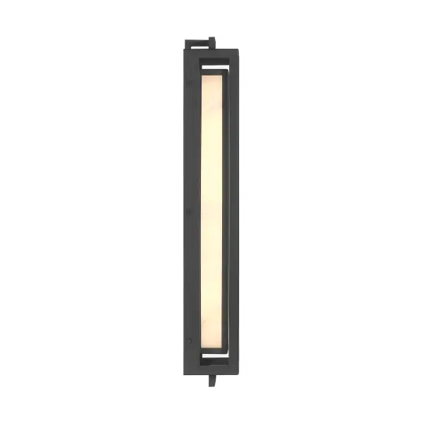 Modern Outdoor LED Wall Sconce with Warm Alabaster Glow - Image 4