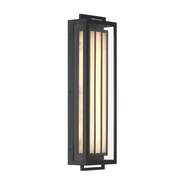 Modern Outdoor LED Wall Sconce with Warm Alabaster Glow - Image 5