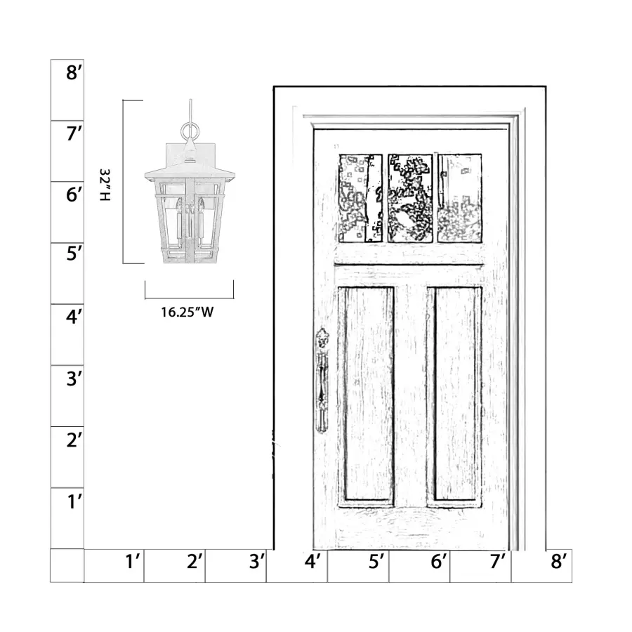 Fieldstone 32" High 4-Light Outdoor Wall Sconce - Image 2