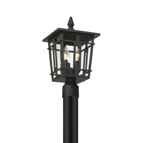 Fieldstone 9" Outdoor Post Mount Lantern - Image 6