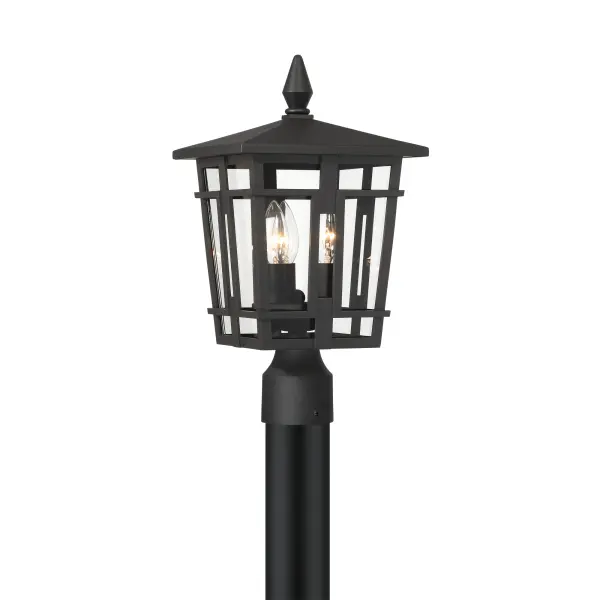 Fieldstone 9" Outdoor Post Mount Lantern - Image 7