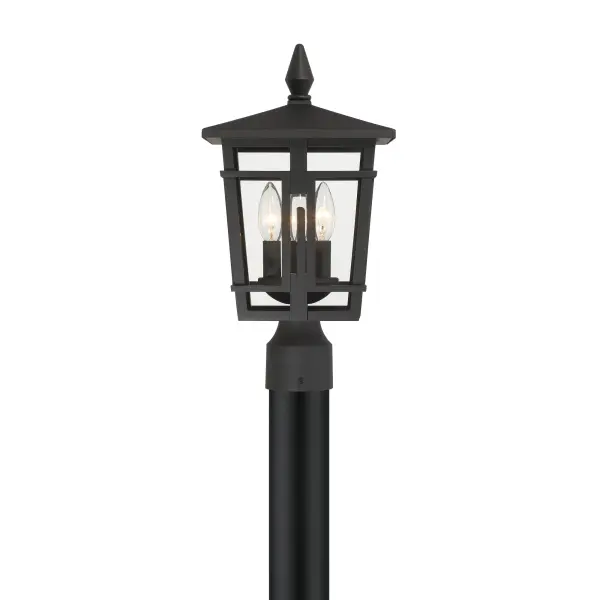 Fieldstone 9" Outdoor Post Mount Lantern - Image 8