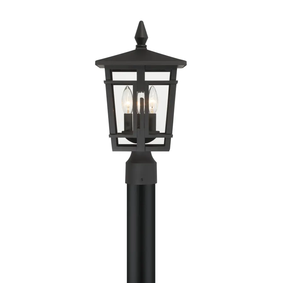 Fieldstone 9" Outdoor Post Mount Lantern - Image 8