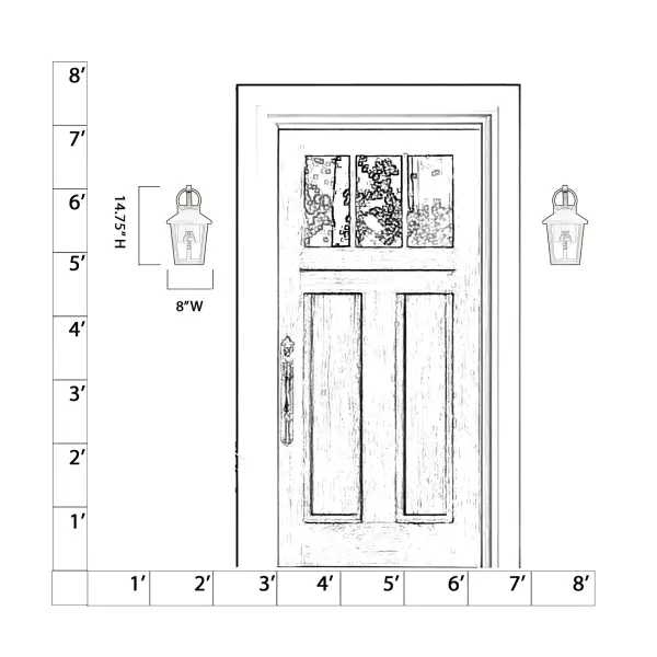 The Parkside wall sconce combines durability with timeless design. Its sand coal black aluminum frame and clear glass shade deliver reliable outdoor illumination while complementing various architectural styles. - alternate view