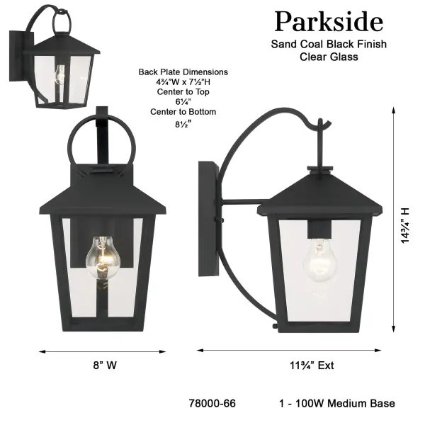 Parkside 14.75" Outdoor Wall Sconce - Image 3