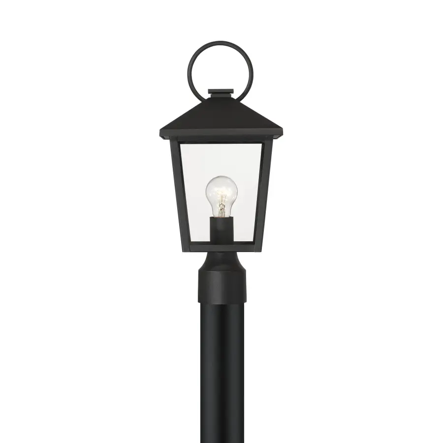 Parkside 8" Outdoor Post Lantern in Sand Coal Black - Image 6