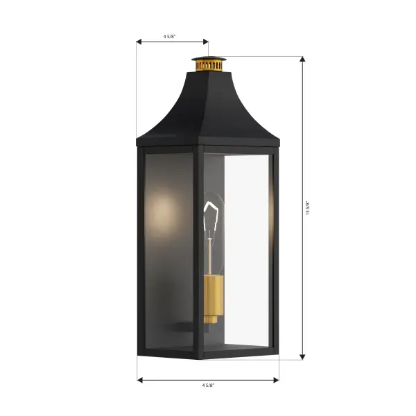 Hurstborne 15.75" Outdoor Wall Lantern - Image 4